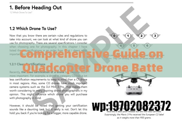 Comprehensive Guide on Quadcopter Drone Battery Types, Maintenance, and Future Innovations